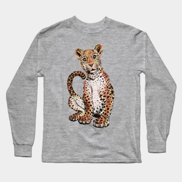 Jaguar Long Sleeve T-Shirt by artfulfreddy